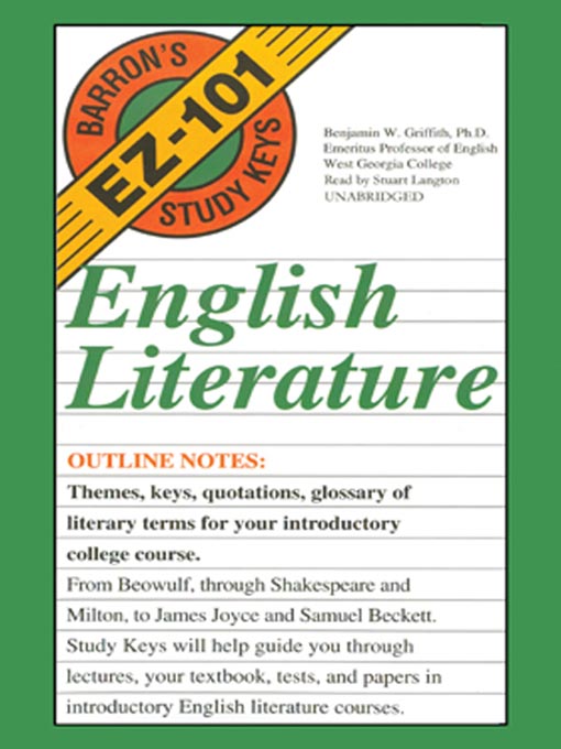 Title details for English Literature by Benjamin W. Griffith - Available